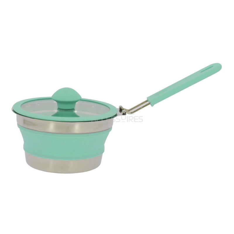Incasa Collapsible Folding Silicone Small 16cm Pan Casserole with Glass Lid & Handle Incasa - Dynamic Drive