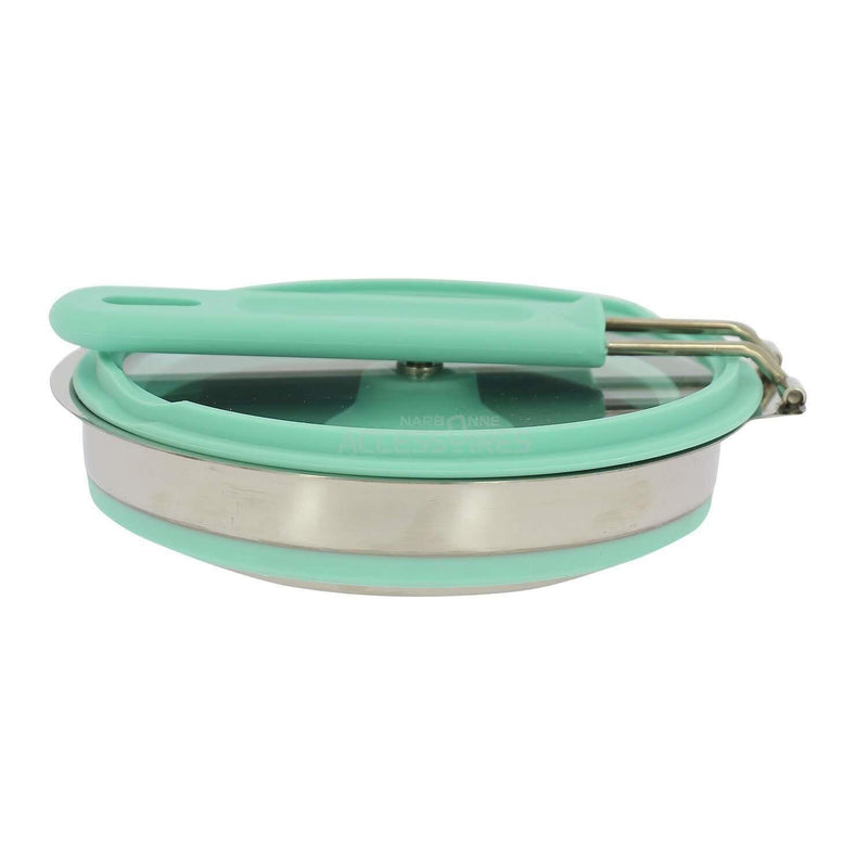 Incasa Collapsible Folding Silicone Small 16cm Pan Casserole with Glass Lid & Handle Incasa - Dynamic Drive