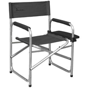 Isabella Lightweight Dark Grey Aluminium Folding Directors Chair Side Table Isabella - Dynamic Drive
