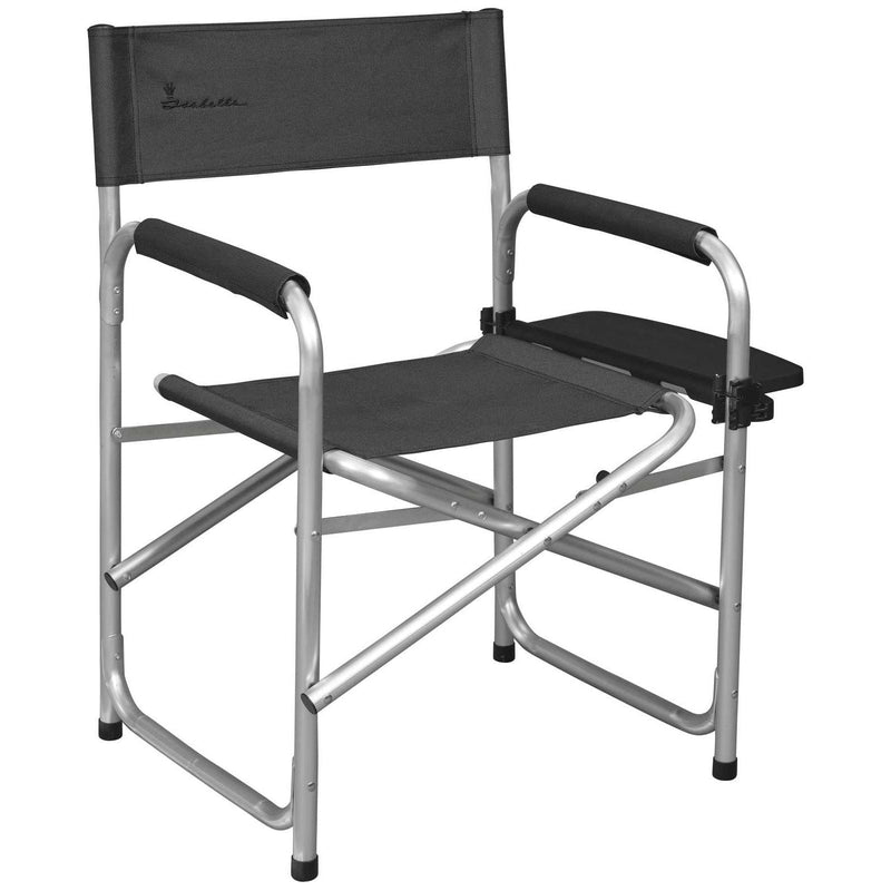 Isabella Lightweight Dark Grey Aluminium Folding Directors Chair Side Table Isabella - Dynamic Drive