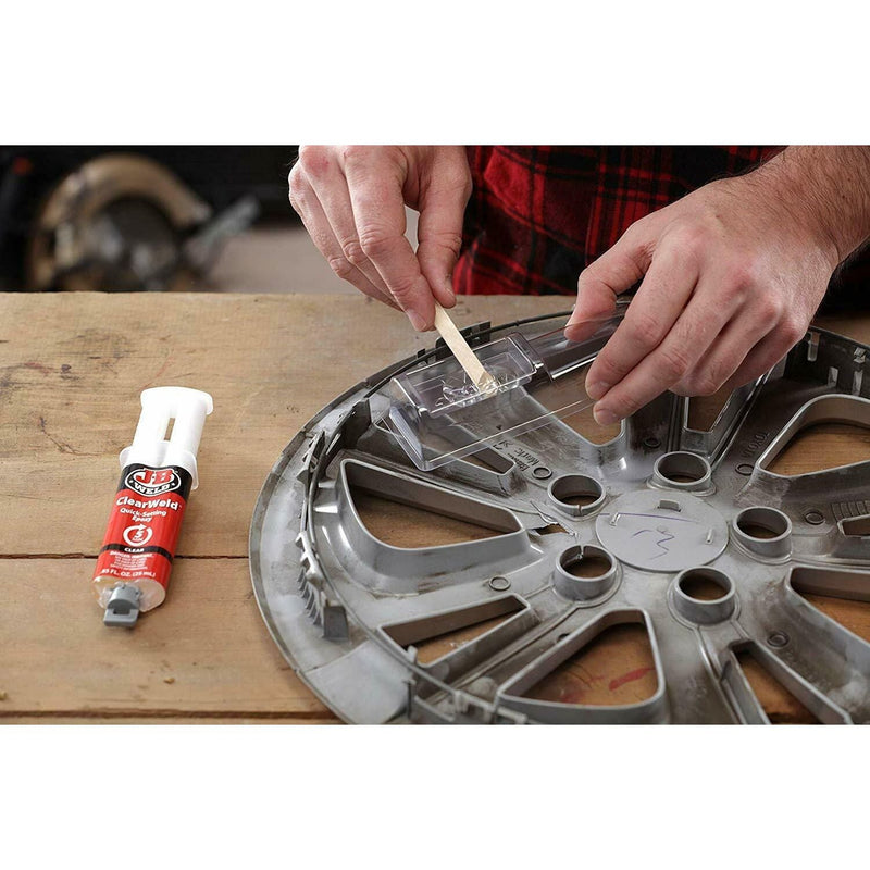 JB Weld Clear Glue Quick-Setting Epoxy Ceramic Metal Glass Plastic Wood Car JB Weld - Dynamic Drive