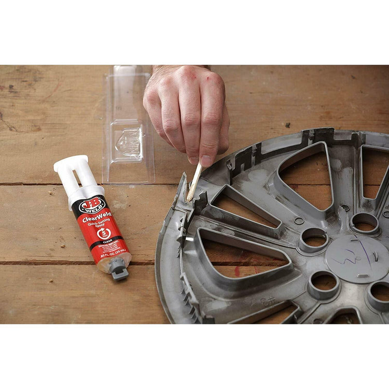 JB Weld Clear Glue Quick-Setting Epoxy Ceramic Metal Glass Plastic Wood Car JB Weld - Dynamic Drive