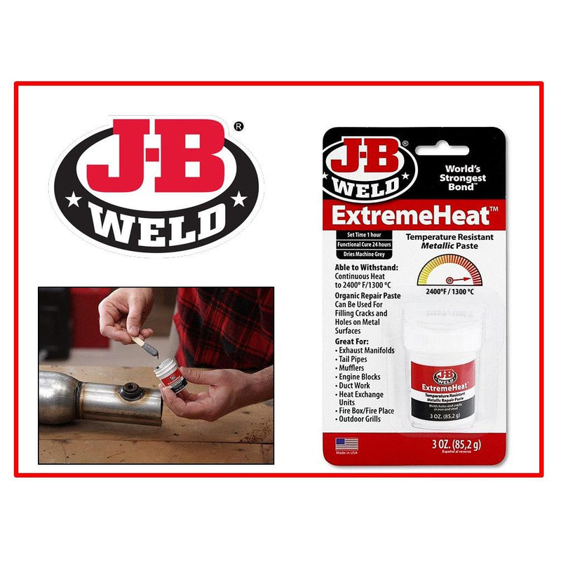 JB Weld ExtremeHeat Resistant Putty Filler Paste Steel Metal Car Engine Exhaust JB Weld - Dynamic Drive