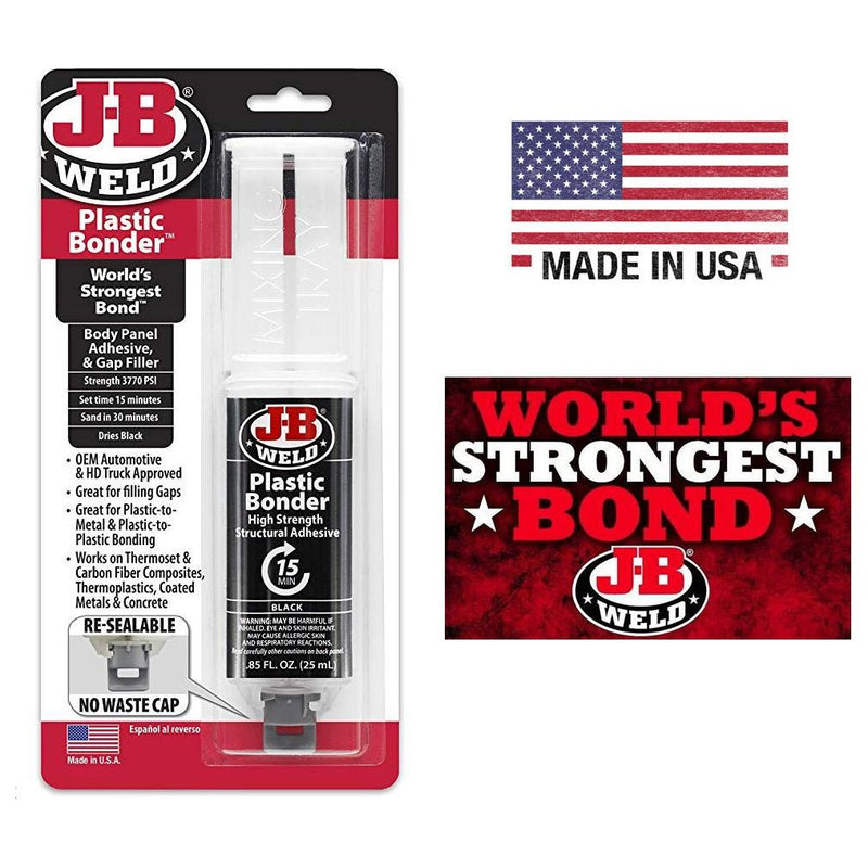 JB Weld Plastic Bonder - Syringe High Strength Body Panel Adhesive & Gap Filler JB Weld - Dynamic Drive