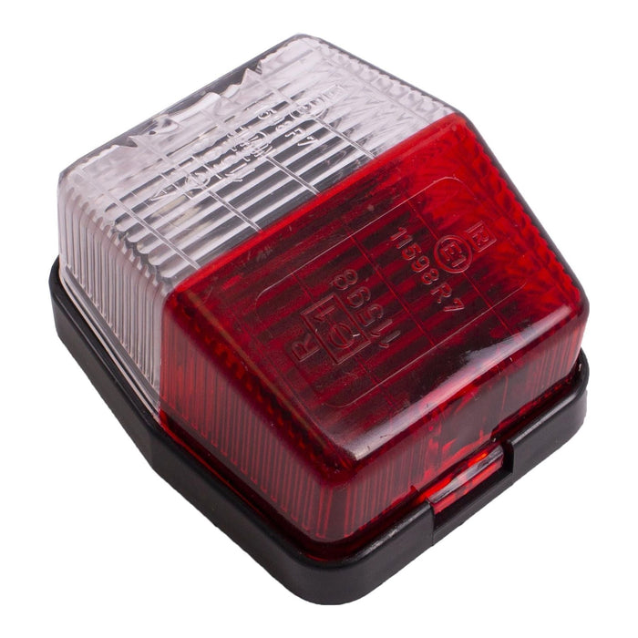 Jokon SPL115 Red White Clear Square Side Marker Lamp Light Caravan Motorhome with Bulb Joken - Dynamic Drive