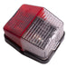 Jokon SPL115 Red White Clear Square Side Marker Lamp Light Caravan Motorhome with Bulb Joken - Dynamic Drive