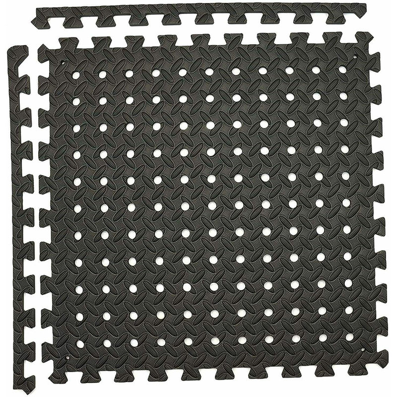 Leisure Black Padded Eva Foam Floor Mat Tiles for Awnings Tents Gyms & Marquees Leisurewize - Dynamic Drive