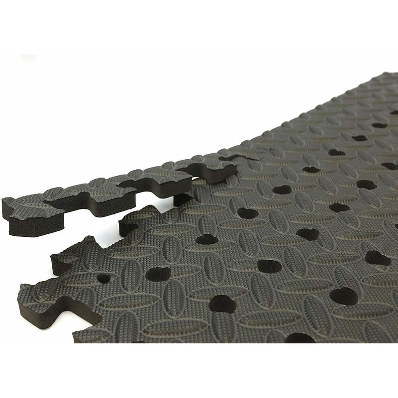 Leisure Black Padded Eva Foam Floor Mat Tiles for Awnings Tents Gyms & Marquees Leisurewize - Dynamic Drive