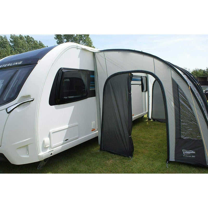 Leisurewize Ontario Ultimate Caravan Poled Porch Awning 390cm Charcoal 2022 Leisurewize - Dynamic Drive