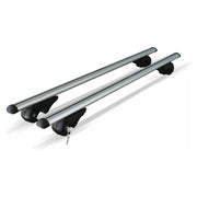 Locking Universal Aluminium Car Roof Bars Cross Rack 1.2M For Raised Rails 90kg Maypole - Dynamic Drive