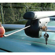 Locking Universal Aluminium Car Roof Bars Cross Rack 1.2M For Raised Rails 90kg Maypole - Dynamic Drive