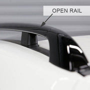 Locking Universal Aluminium Car Roof Bars Cross Rack 1.3M For Raised Rails 75kg Maypole - Dynamic Drive