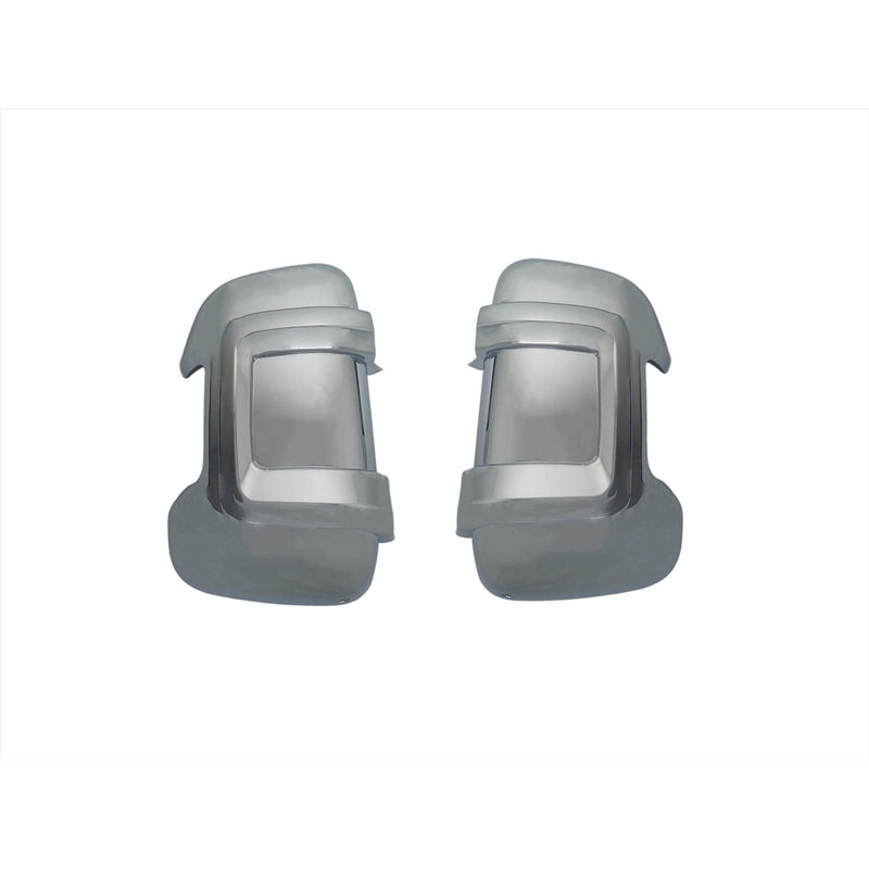 Long Arm Chrome Mirror Covers for Fiat Ducato, Peugeot Boxer, Citroen Relay Van/Motorhome (2007+) Milenco - Dynamic Drive