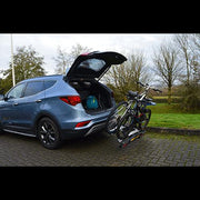 M-Way Towball Mounted Car Rear Tow Bar Cycle Holder 2 Bike Carriers with Electrics Maypole - Dynamic Drive