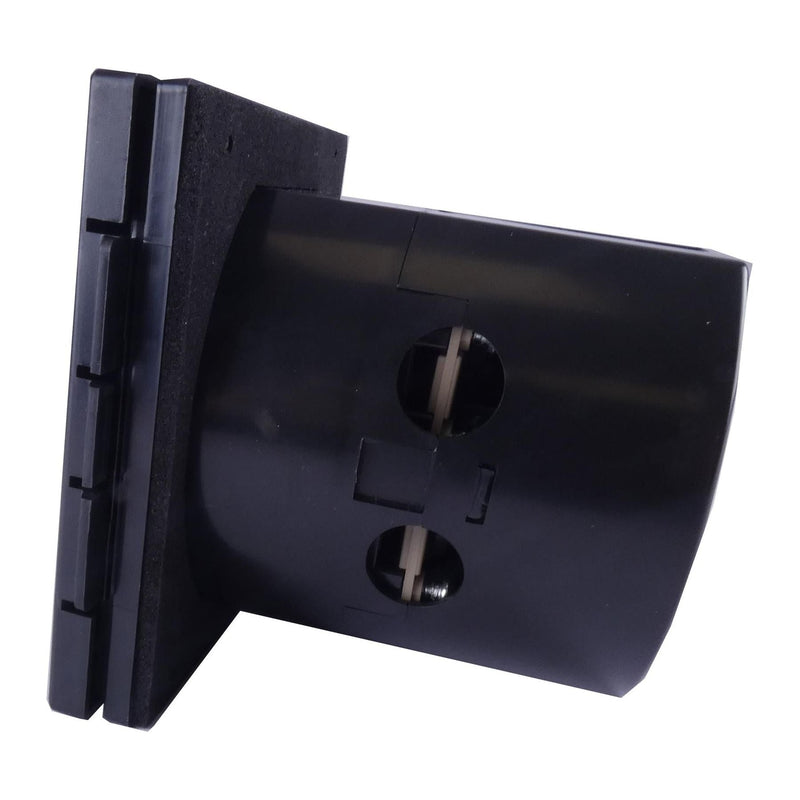 Mains 230V 16A Flush Hook Up Socket Caravan Motorhome Camper Van RV Black Powerpart - Dynamic Drive