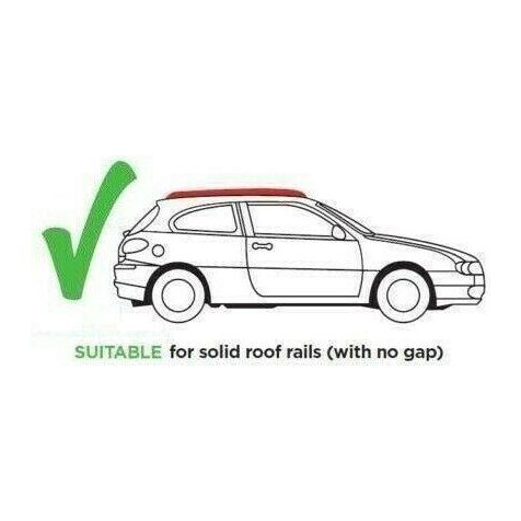 Maypole 1.2m Car Roof Bars for Profile Flush Rails Maypole - Dynamic Drive