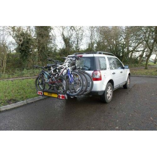 Maypole 4 Bike Carrier Towbar Towball Rear Cycle Rack BC3024 with Lights Maypole - Dynamic Drive