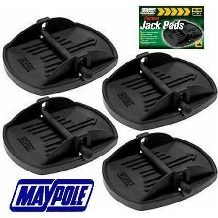 Maypole 4 x Universal Caravan Jack Pads Set Wheel Foot Leg Support Stop Leveller Maypole - Dynamic Drive