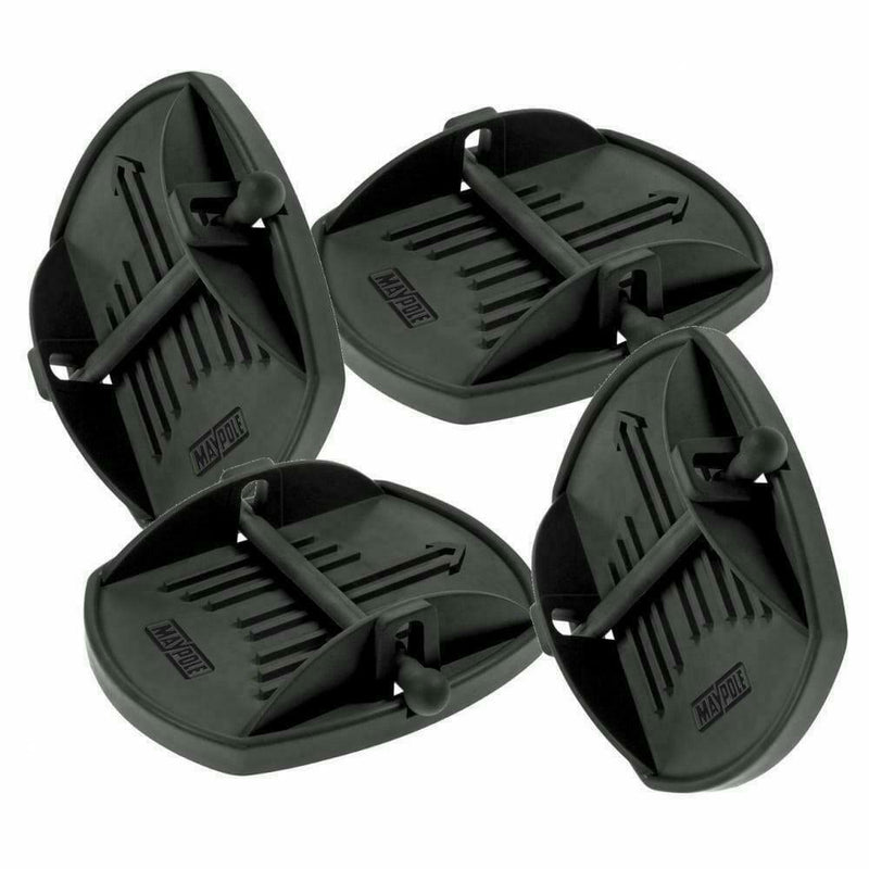 Maypole 4 x Universal Caravan Jack Pads Set Wheel Foot Leg Support Stop Leveller Maypole - Dynamic Drive