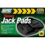 Maypole 4 x Universal Caravan Jack Pads Set Wheel Foot Leg Support Stop Leveller Maypole - Dynamic Drive