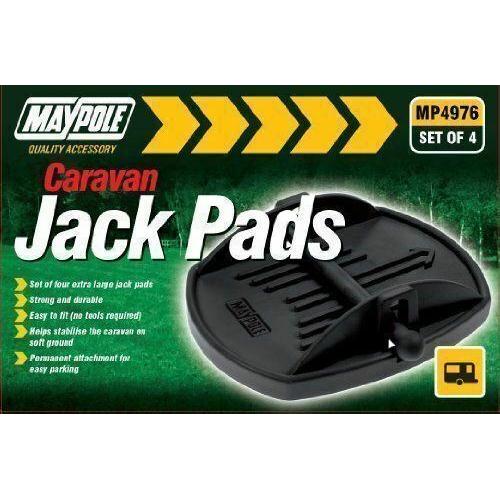 Maypole 4 x Universal Caravan Jack Pads Set Wheel Foot Leg Support Stop Leveller Maypole - Dynamic Drive