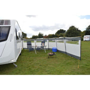 Maypole 5 Panel Steel Poled PVC Windbreak 800cm Maypole - Dynamic Drive