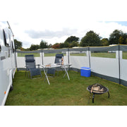 Maypole 5 Panel Steel Poled PVC Windbreak 800cm Maypole - Dynamic Drive
