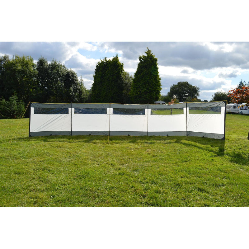 Maypole 5 Panel Steel Poled PVC Windbreak 800cm Maypole - Dynamic Drive