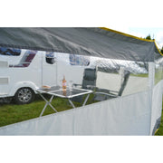 Maypole 5 Panel Steel Poled PVC Windbreak 800cm Maypole - Dynamic Drive