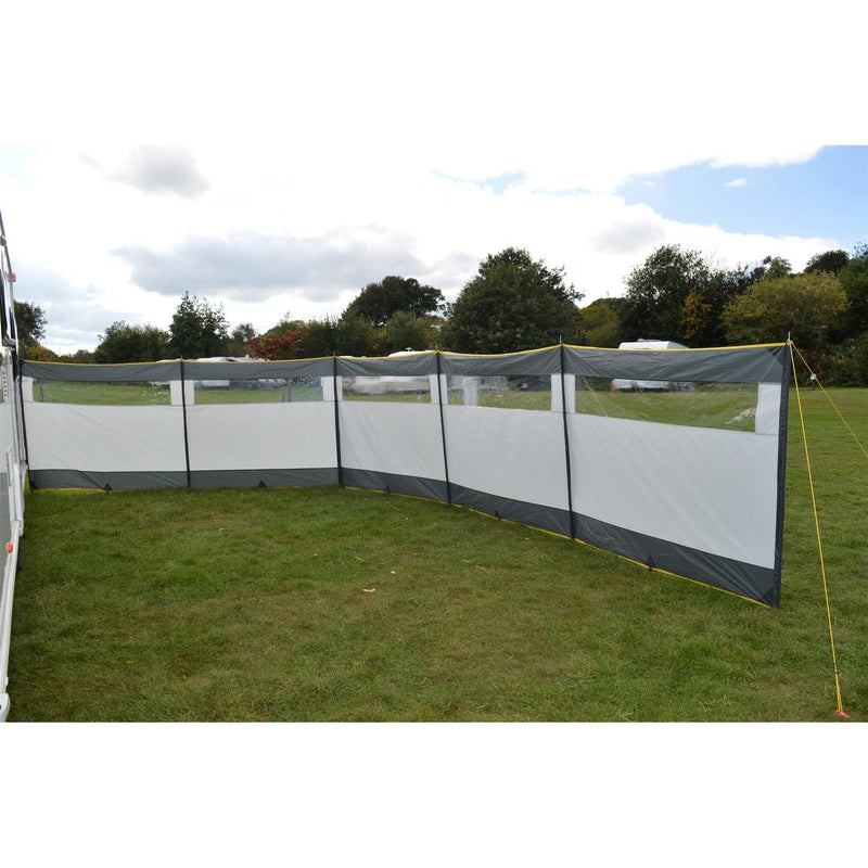 Maypole 5 Panel Steel Poled PVC Windbreak 800cm Maypole - Dynamic Drive