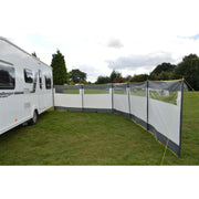 Maypole 5 Panel Steel Poled PVC Windbreak 800cm Maypole - Dynamic Drive