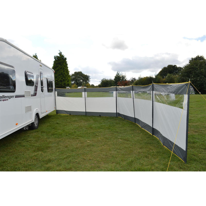 Maypole 5 Panel Steel Poled PVC Windbreak 800cm Maypole - Dynamic Drive