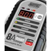 Maypole 7428 8A 12V Car Bike Caravan Van Electronic Smart Battery Charger Maypole - Dynamic Drive
