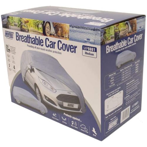 Maypole Breathable Water Resistant Fabric Car Full Cover Medium MP9861 Upto 14ft Maypole - Dynamic Drive