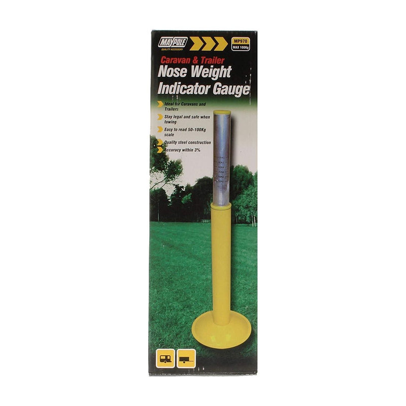 Maypole Caravan Trailer Nose Weight Towing Heavy Duty Tow Bar Indicator Gauge Maypole - Dynamic Drive