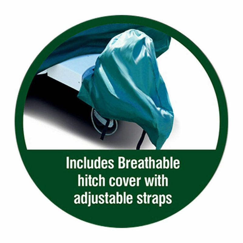 Maypole Green Caravan Cover Full 4-Ply Premium Breathable + Hitch Cover All Sizes Maypole - Dynamic Drive
