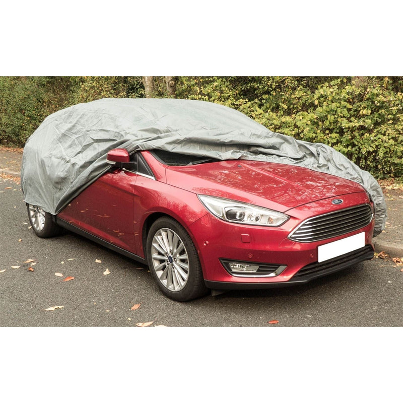 Maypole MP9871 Large Breathable Water Resistant Fabric Car Full Cover UpTo 16ft UKB4C - Dynamic Drive