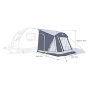 Maypole Poled Caravan & Motorhome Porch Awning Canopy 235-250cm UV 50+ Maypole - Dynamic Drive