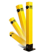 Maypole Square Security Parking Post Fold Down Bollard Lock Driveway Car Park Maypole - Dynamic Drive