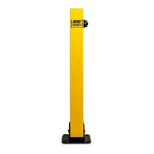 Maypole Square Security Parking Post Fold Down Bollard Lock Driveway Car Park Maypole - Dynamic Drive