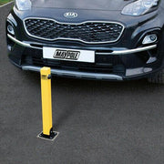Maypole Square Security Parking Post Fold Down Bollard Lock Driveway Car Park Maypole - Dynamic Drive
