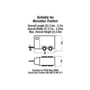 Maypole Waterproof Breathable Full Horse Box Trailer & tow hitch Cover MP6595 Maypole - Dynamic Drive