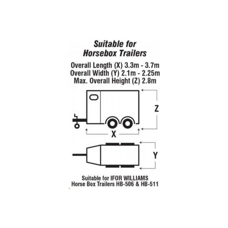 Maypole Waterproof Breathable Full Horse Box Trailer & tow hitch Cover MP6595 Maypole - Dynamic Drive