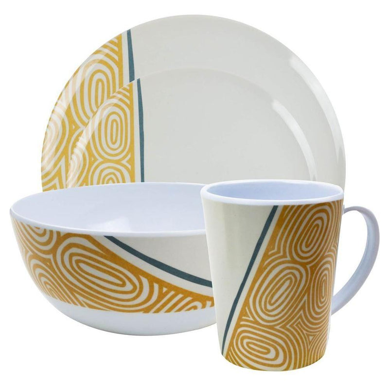 Melamine Kakado Tableware 16pc Leisurewize - Dynamic Drive