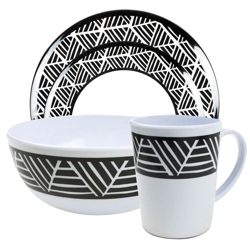 Melamine Nautica Tableware 16pc Leisurewize - Dynamic Drive