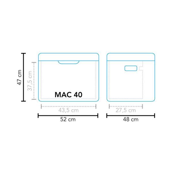 Mestic Absorption Cool Box 42 Litre MAC-40 AC/DC 12V/230V and Gas Mestic - Dynamic Drive