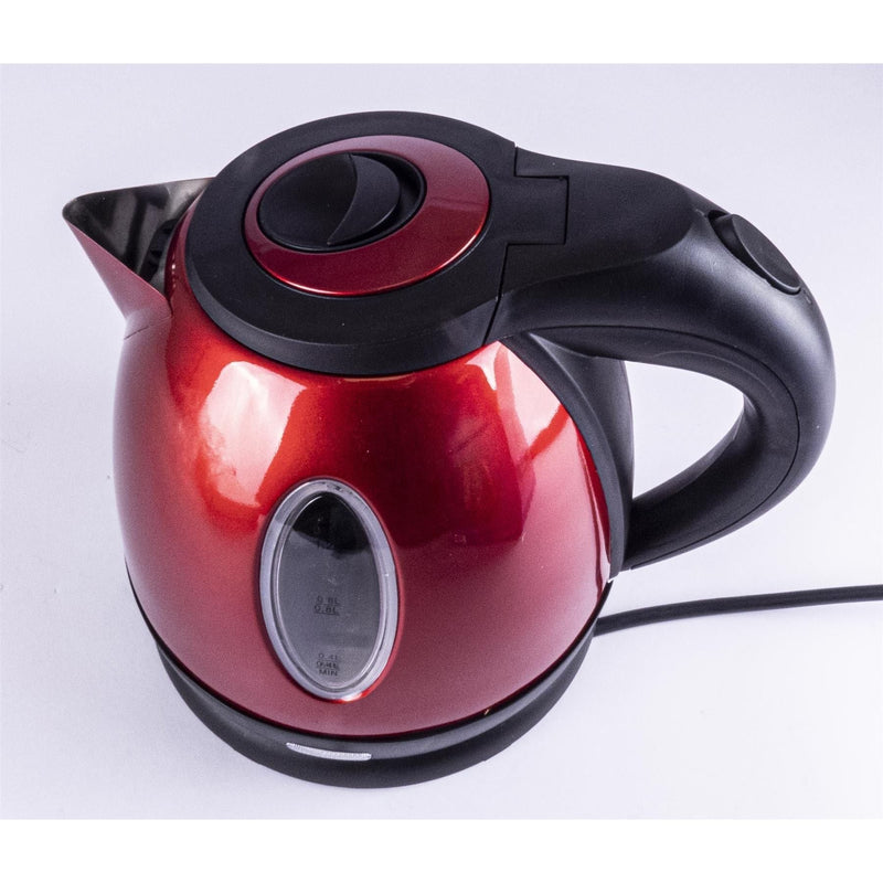 Metallic Red Compact Low Power 1.2L 750W Cordless Kettle Caravan Camper Van RV Powerpart - Dynamic Drive