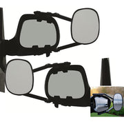 MGI Steady XL Towing Mirror Flat Twinpack Milenco - Dynamic Drive