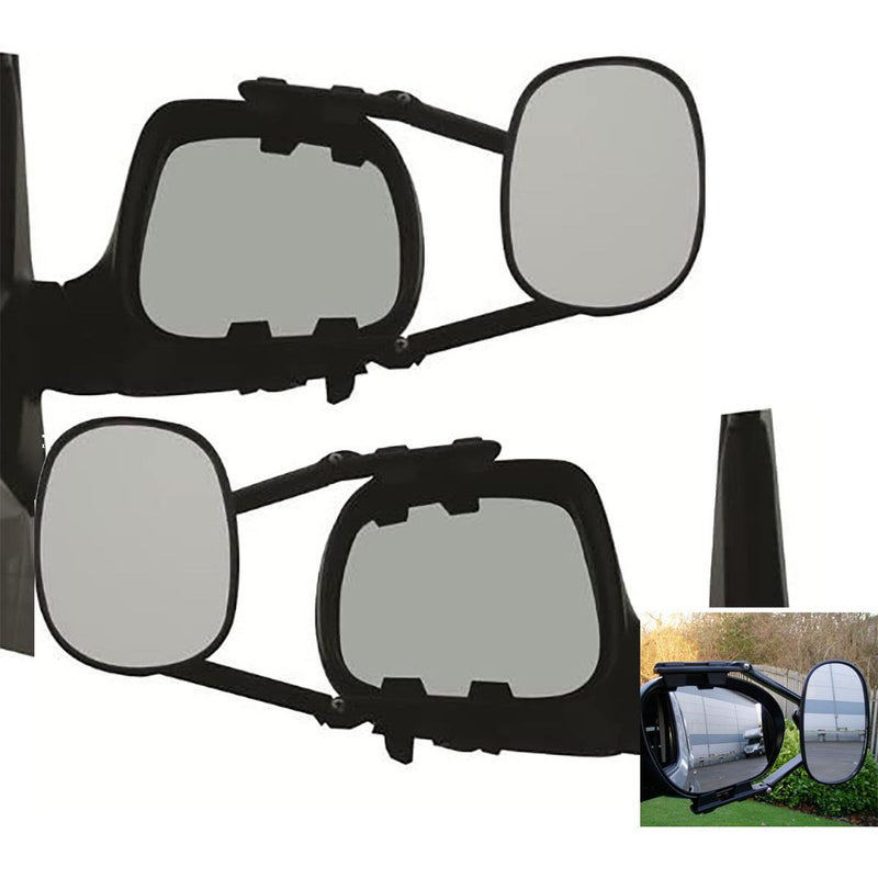 MGI Steady XL Towing Mirror Flat Twinpack Milenco - Dynamic Drive
