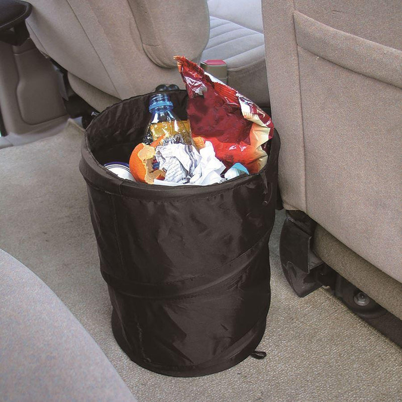 Mini Bin Pop Up Black Storage Dustbin ukcampingandleisure - Dynamic Drive